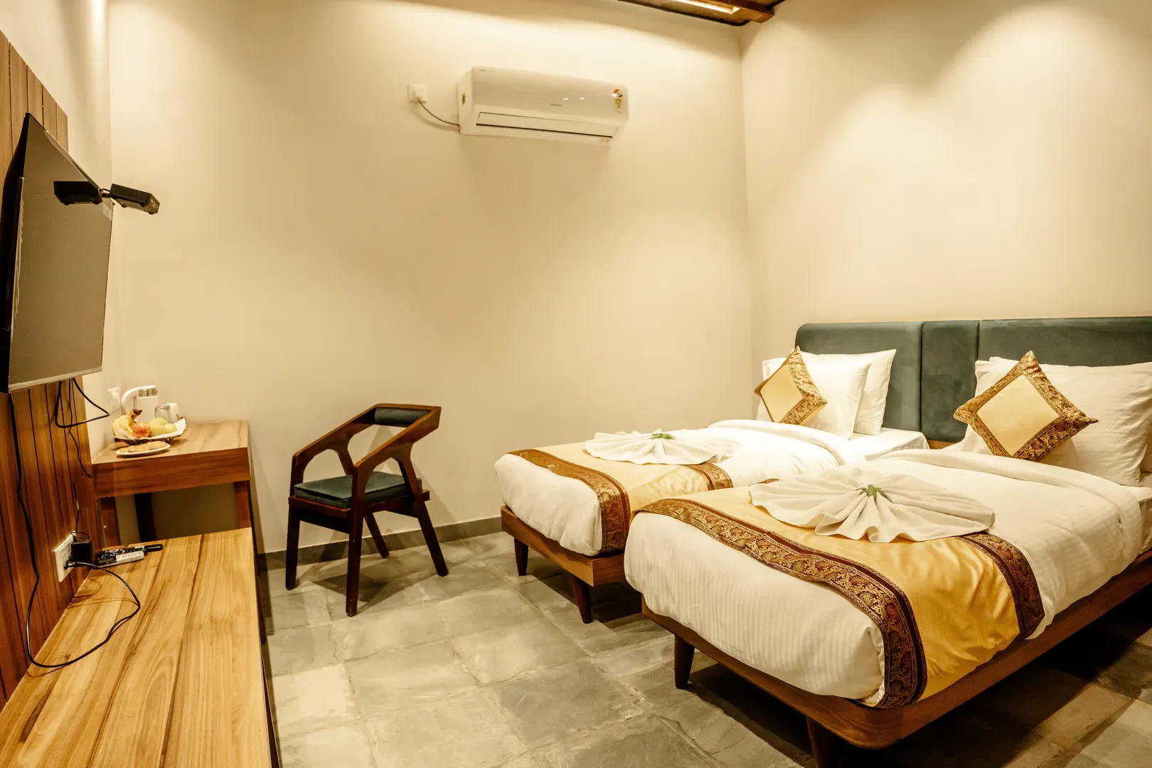 Executive Room — Teak King Bedstead